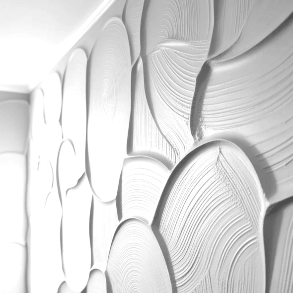 Texture coated wall
