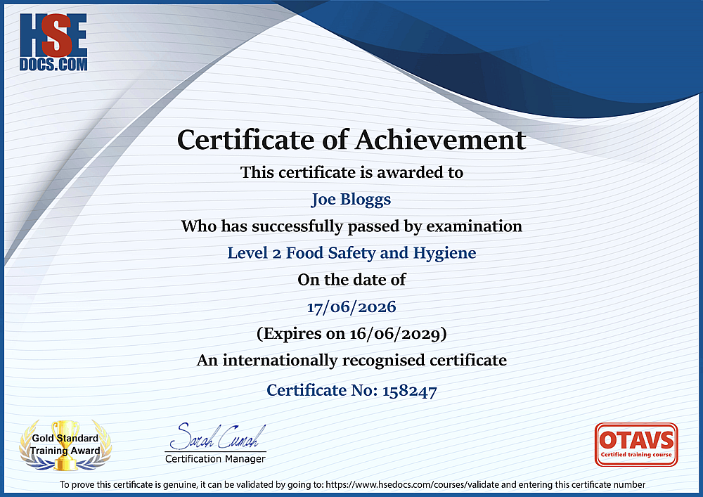 mock certificate